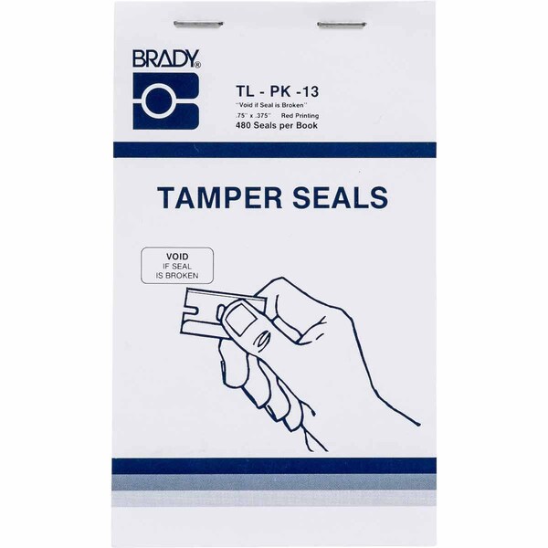 VOID IF SEAL IS BROKEN Labels, 0.375in H x 0.75in W, Red on White, 480PK